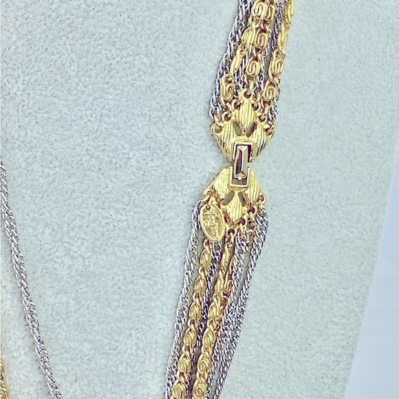 🎄🎄Vendome  Gold and Silver Multi-Strand Necklace - Picture 4 of 4